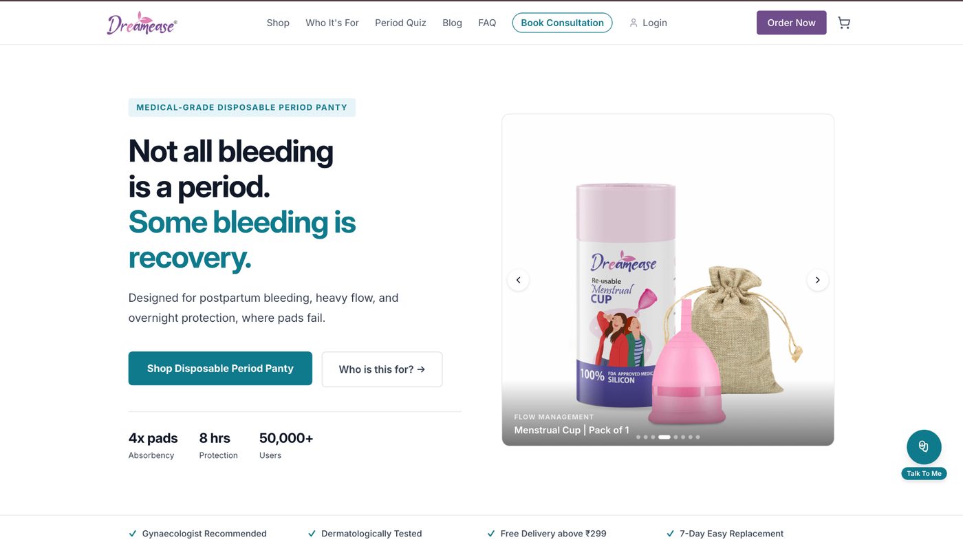 DREAMEASE website screenshot
